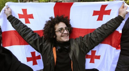 Митинг у парламента Грузии