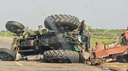 Laçında traktor dərəyə aşıb, 1 nəfər ölüb