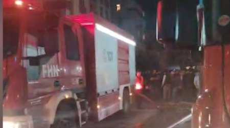 Mehdiabadda yaşayış binasında yanğın baş verib, sakinlər təxliyə olunub - Video