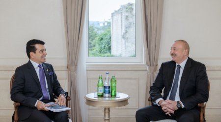 İlham Əliyev ICESCO-nun Baş direktorunu qəbul edib