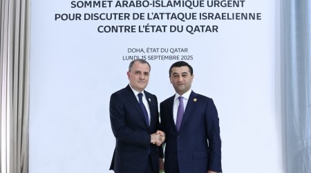 Ceyhun Bayramov özbəkistanlı həmkarı ilə görüşüb