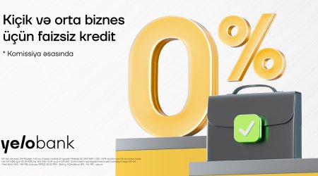 
Yelo Bank-dan KOB-lara faizsiz dəstək!