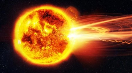 На Солнце произошла сильная вспышка