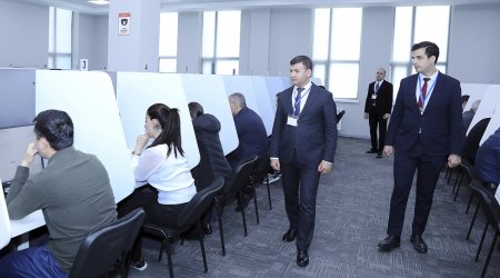 Hakimliyə namizədlər imtahan verdi