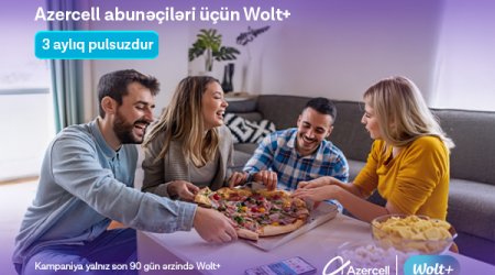 Azercell offers its users a three-month subscription to “Wolt+” for free