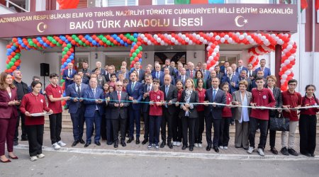 Bakı Türk Anadolu Liseyinin yeni binası istifadəyə verilib