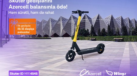 Azercell ilə şəhərdaxili mikromobillikdə yeni mərhələ