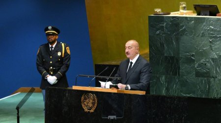 Aliyev hails peace with Armenia, highlights U.S. ties at UN Assembly