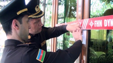 Şabranda yanğın təhlükəli restoranın fəaliyyəti dayandırılıb - Video