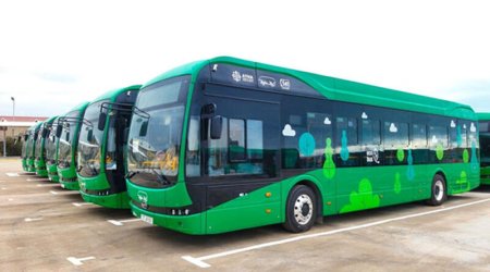 BakuBus презентовали первый электробус, произведенный в Сумгайытском промпарке