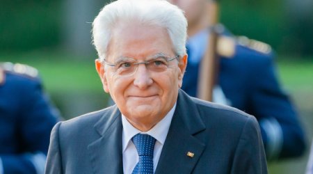 Italy’s President Mattarella arrives in Azerbaijan on an official visit