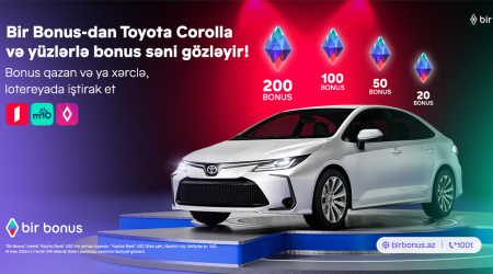 Bir Bonus дарит Toyota Corolla и сотни бонусов