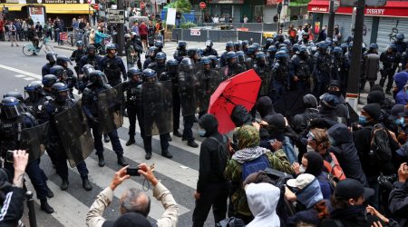 Fransa etiraz aksiyalarına 76 min polis əməkdaşını cəlb edəcək