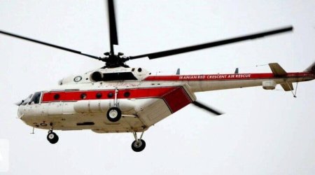 İranda helikopter qəzaya uğrayıb
