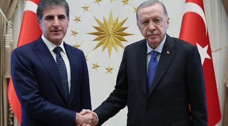 Ərdoğan İraq Kürdüstan Regionunun başçısını qəbul edib