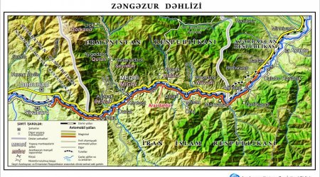 Zəngəzur dəhlizinin xəritəsi hazırlanıb