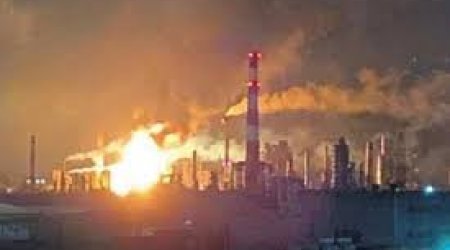 Ukrayna neft terminalına zərbə endirilib
