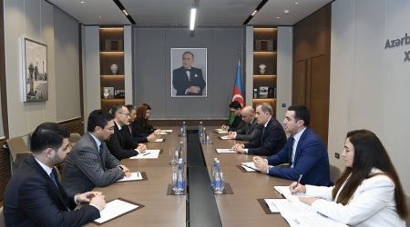 Ceyhun Bayramov TÜRKPA-nın yeni baş katibi ilə görüşüb
