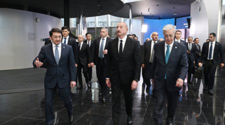 Алиев и Токаев посетили Alem.ai