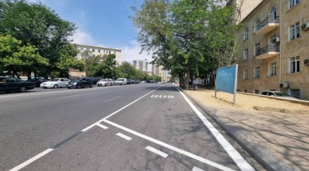 Bu avtobuslar üçün xüsusi zolaq yaradılıb