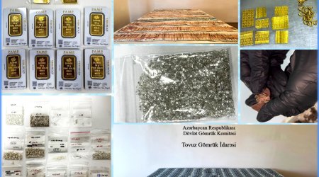 Ölkəyə gətirilməyə cəhd edilən 1295-dən çox qiymətli daş aşkarlanıb