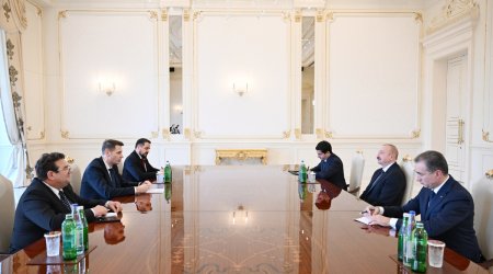 Алиев принял председателя Сената Румынии