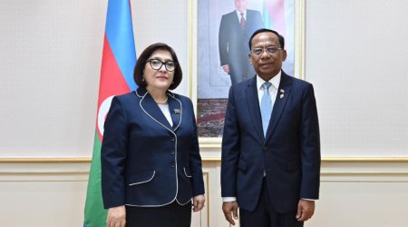Sahibə Qafarova Kamboca Milli Assambleyası sədrinin müavini ilə görüşüb