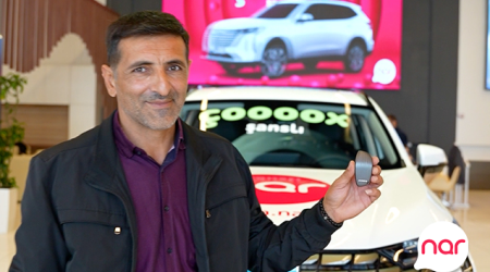 “Nar”ın “Çoox Şanslı” lotereyasının ilk avtomobil qalibi sükan arxasında!