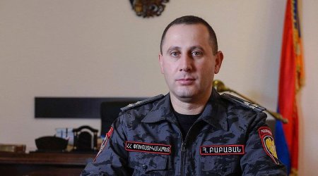 
Ermənistan Polis Qoşunlarının komandanı vəzifəsindən azad edilib