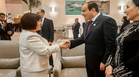 Sahibə Qafarova Böyük Misir Muzeyinin açılış mərasimində iştirak edib