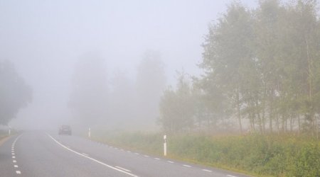 На ряде дорог Азербайджана снизится дальность видимости