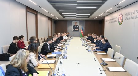 Ceyhun Bayramov NATO nümayəndə heyəti ilə görüşüb