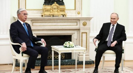 Переговоры Путина и Токаева в Кремле