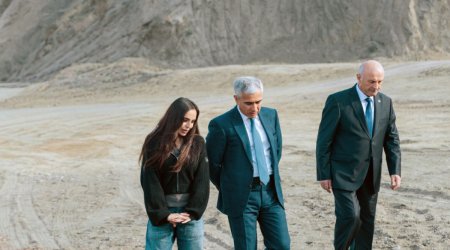 Leyla Əliyeva Mingəçevirdə ekoloji aksiyalarda iştirak edib