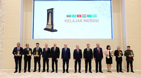 PrezidentDaşkənddə "Gələcəyin İrsi" Beynəlxalq Mükafatının təqdimat mərasimində iştirak edib - Yenilənib