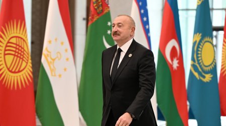 İlham Əliyev Mərkəzi Asiya Dövlət Başçılarının 7-ci Məşvərət Görüşünün iclasında çıxış edib - Yenilənib