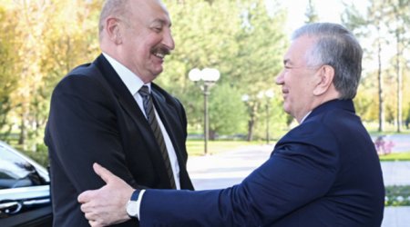 Prezident İlham Əliyev Özbəkistan səfərindən paylaşım edib -Video