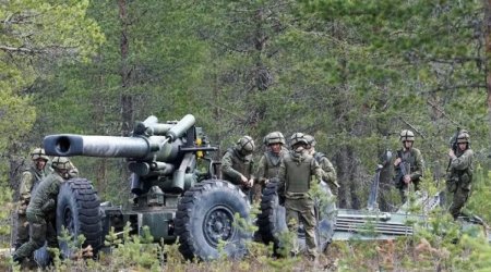 Finlandiyada Rusiya sərhəddi yaxınlığında artilleriya təlimləri başlayıb