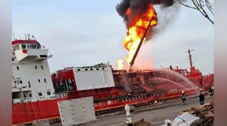 Турецкий танкер подвергся атаке БПЛА в Одессе