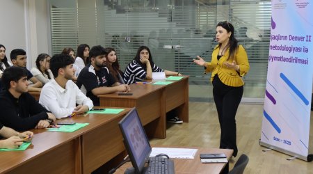 Uşaqların Denver metodologiyası ilə qiymətləndirilməsi layihəsi həyata keçirilib