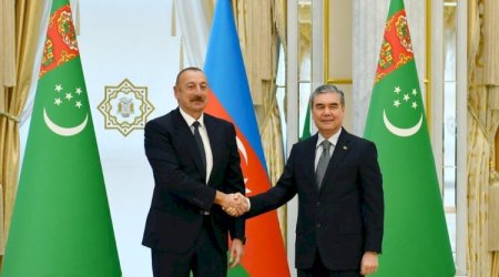 Qurbanqulu Berdiməhəmmədov İlham Əliyevi təbrik edib