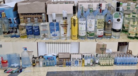 
Şəmkirdə mağazada 128 litrə yaxın saxta araq aşkarlanıb