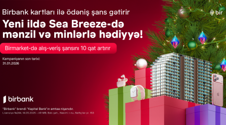 Birbank kartları ilə ödəniş See Breeze-də mənzil qazandırır
