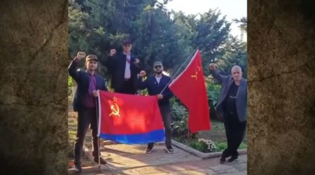 Bakıda SSRİ bayrağı qaldıranlar həbs olunublar