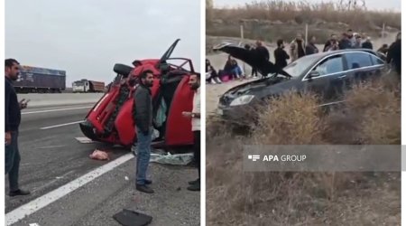 Salyanda yol qəzası olub, xəsarət alan var