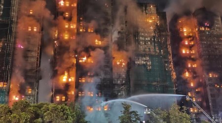 Honkonqda yanğında ölənlərin sayı 146-ya çatıb