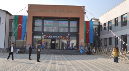 Horovlu kənd tam orta məktəbi fəaliyyətə başlayıb