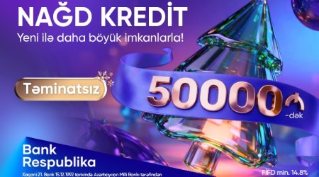 Банк Республика предлагает клиентам до 50 000 манат выгодный кредит!