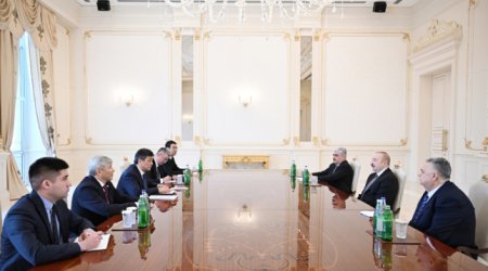 Prezident İlham Əliyev Qırğızıstan nümayəndə heyətini qəbul edib