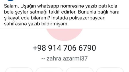 İran nömrələri ilə uşaqlara yazıb narkotik təklif edildiyi iddia olunur- DİN-dən açıqlama